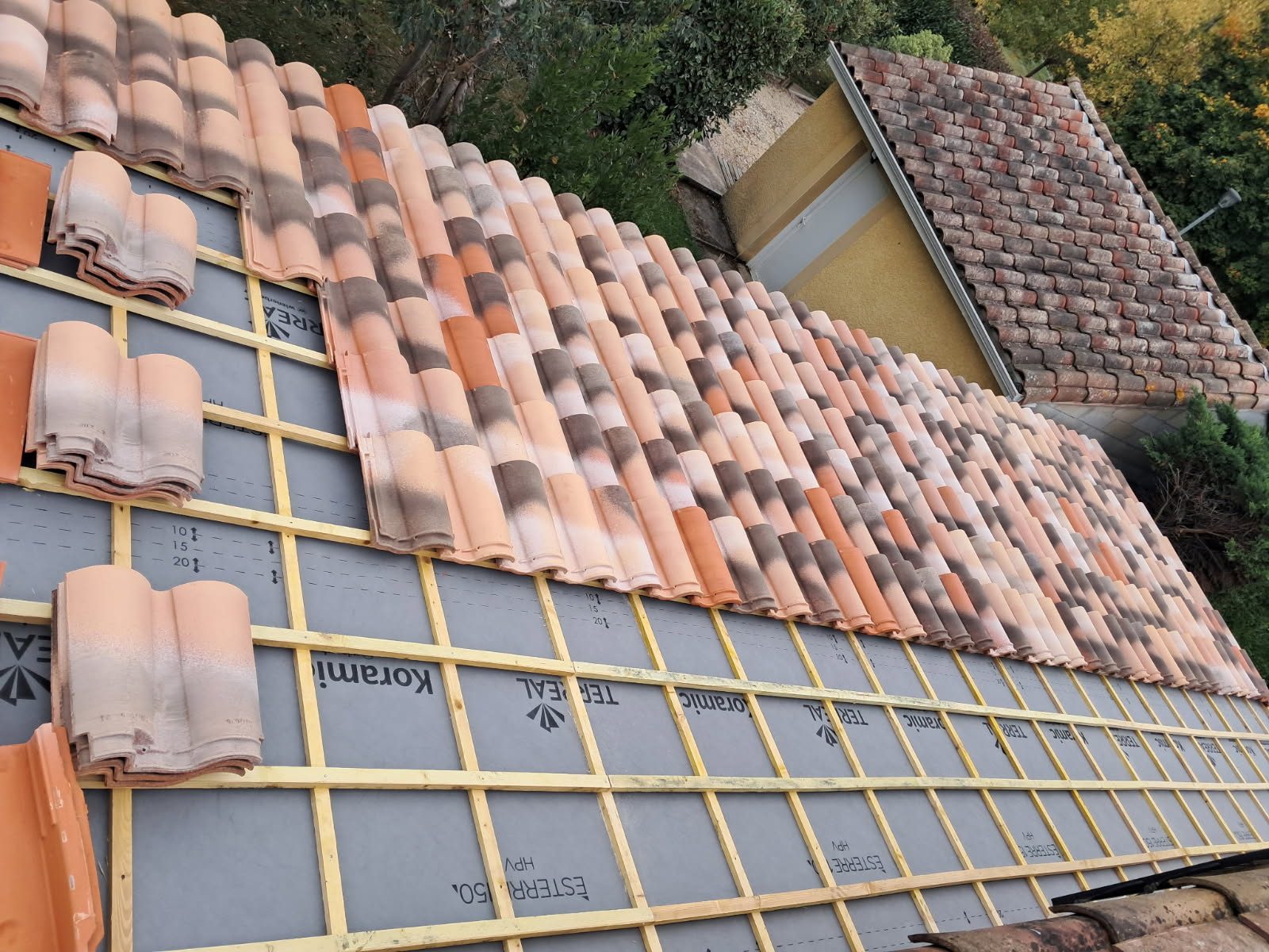 Travaux de toiture, après